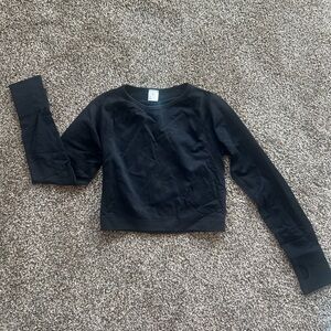 Black Long Sleeve Workout Shirt